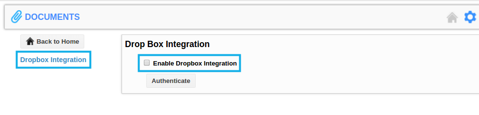 drop box integration