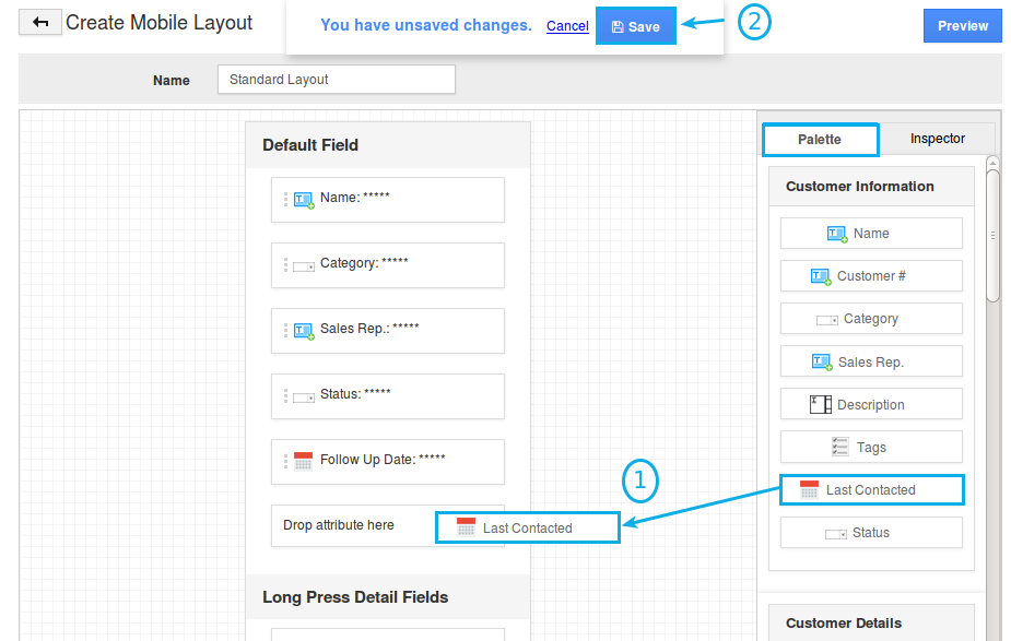 drag and drop fields