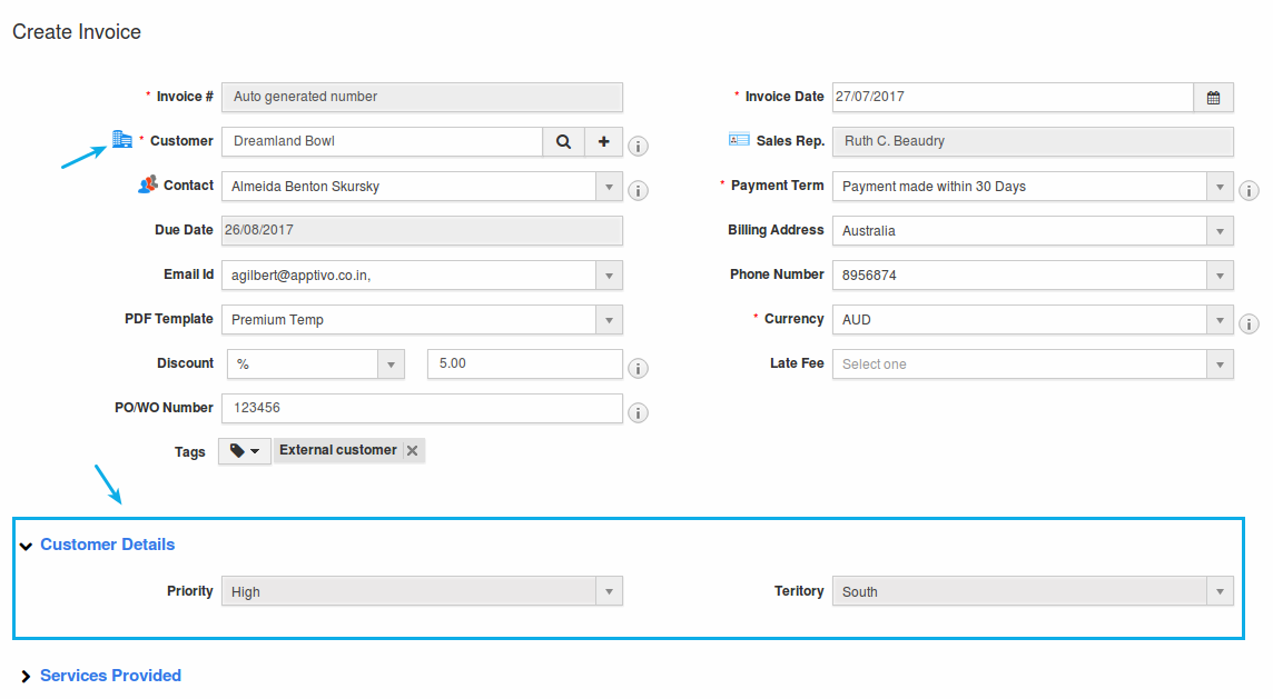 view ref section