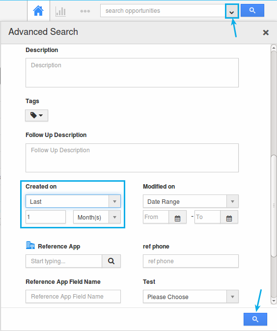 advanced search opportunities