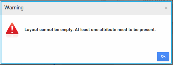 layout cannot be empty layout cannot be empty