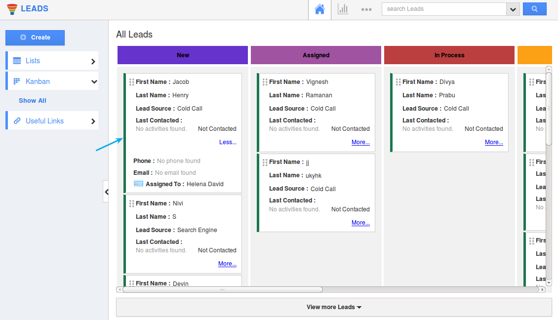 view kanban leads view kanban leads