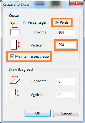 Image Resize Height