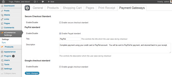 Payment Gateway Settings