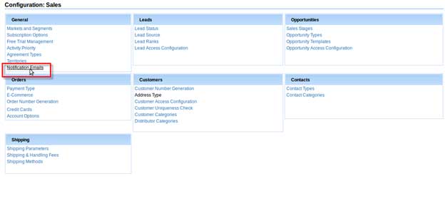 All orders app settings
