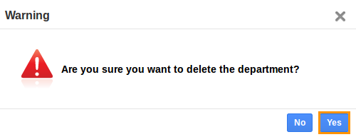 delete department