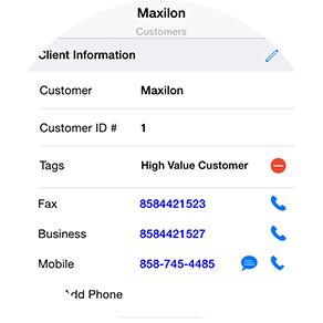 mobile CRM maxilon