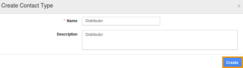 Create Contact Type