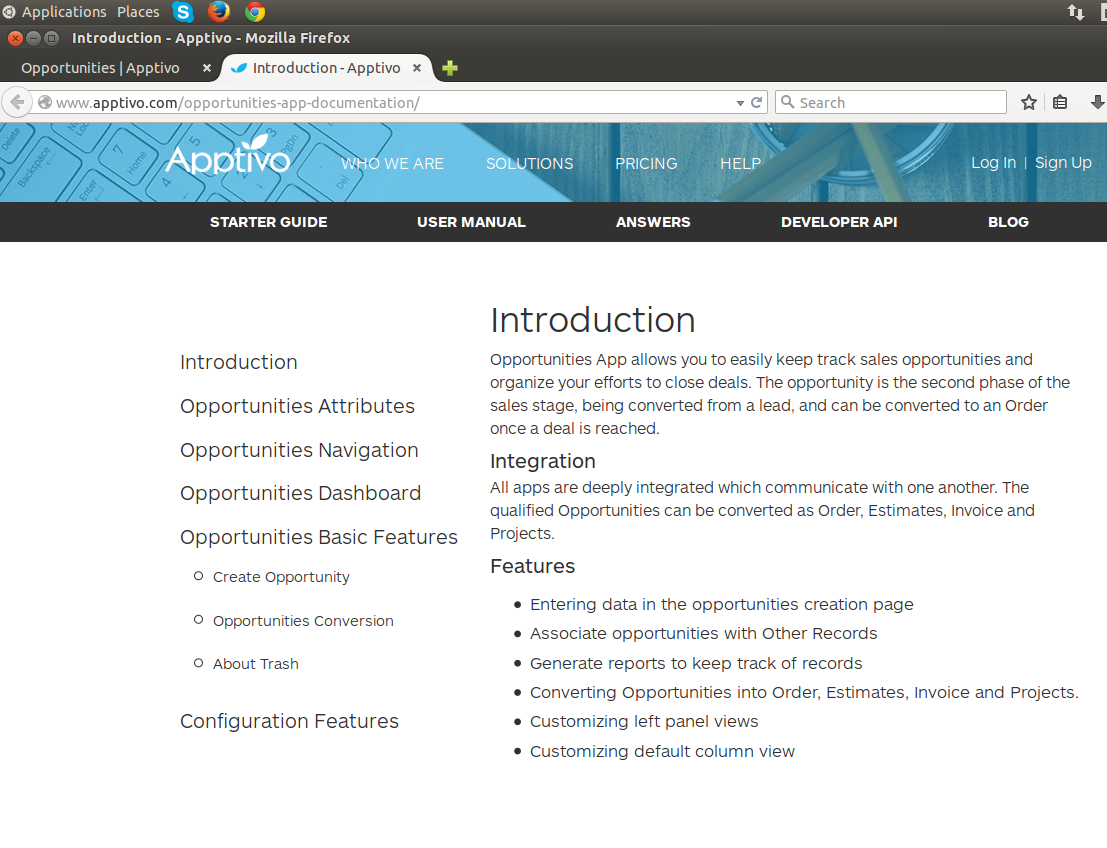 Quick Link Page