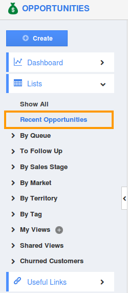Recent Opportunities