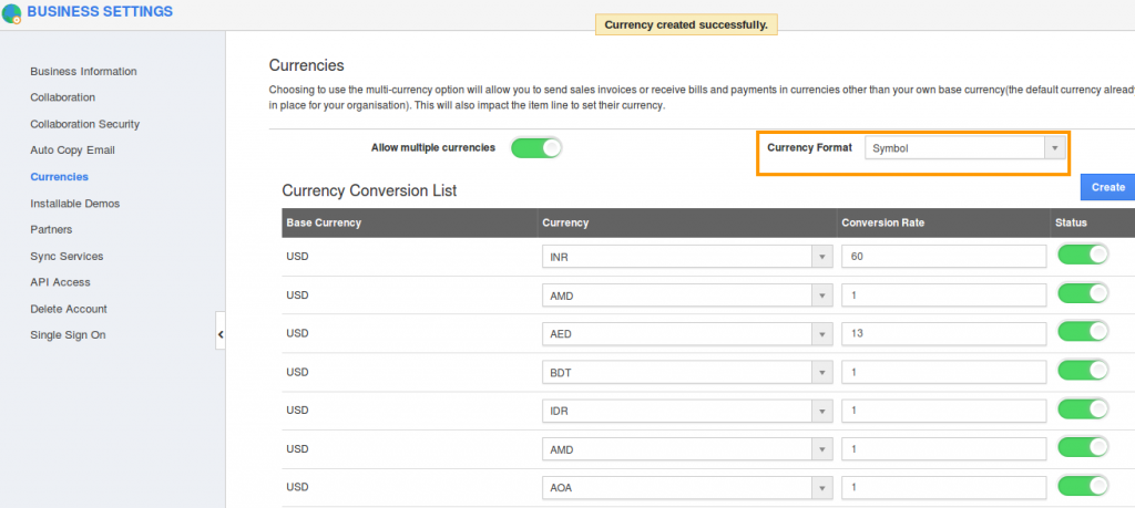 business-currencies-setting
