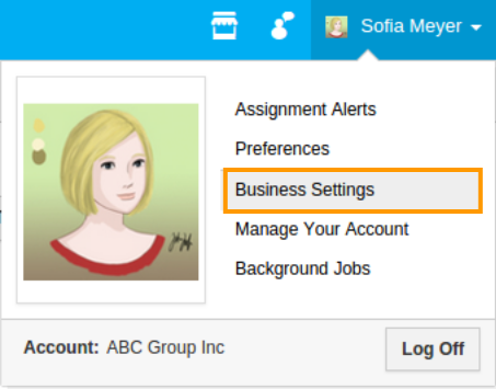 Business setting