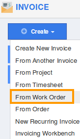 From Workorder