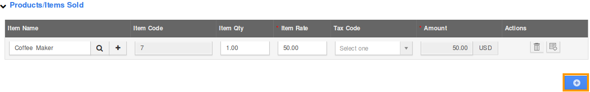 Item Sold