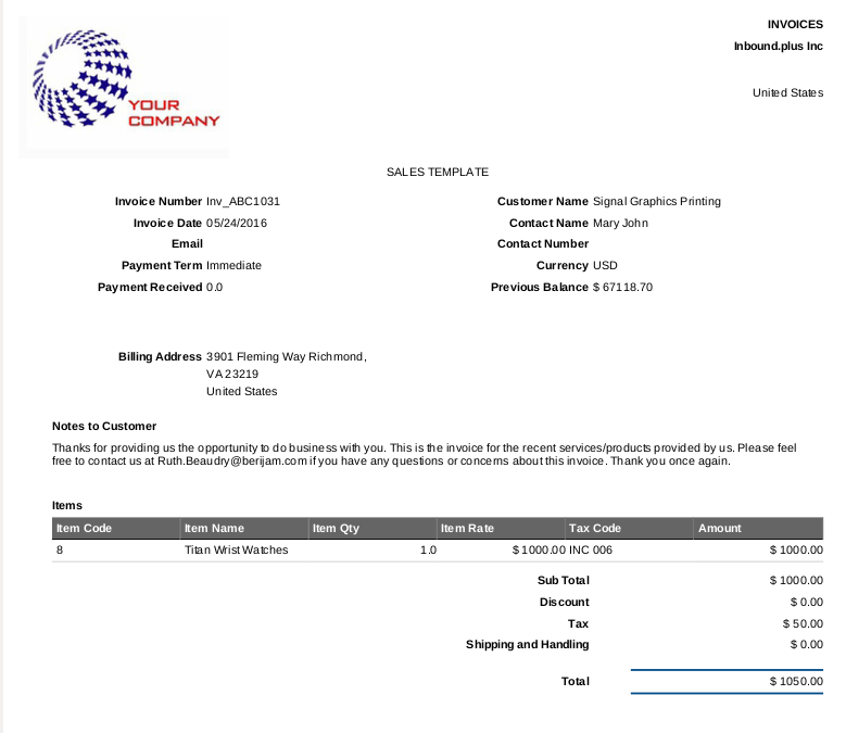 How to Setup Invoices Tax Code for Moracco, North Africa?  Apptivo FAQ