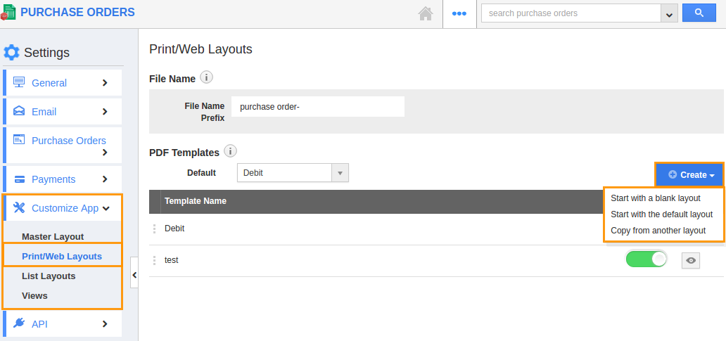 purchase templates