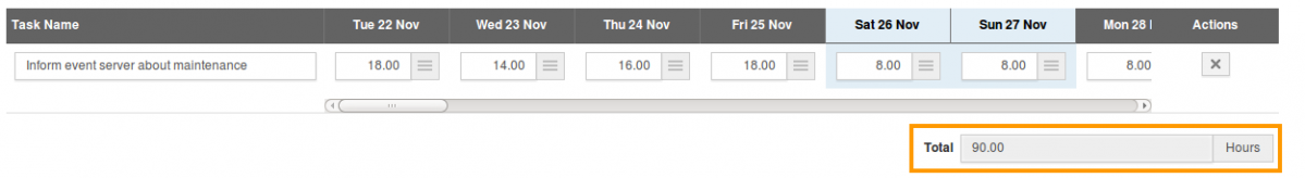timesheet log