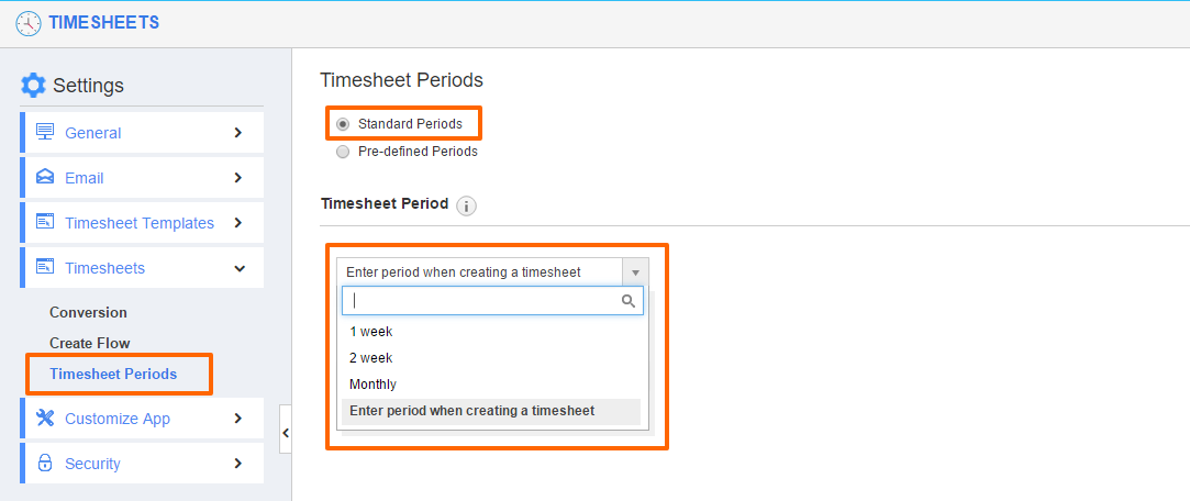 how do i provide timesheet period manually apptivo faq