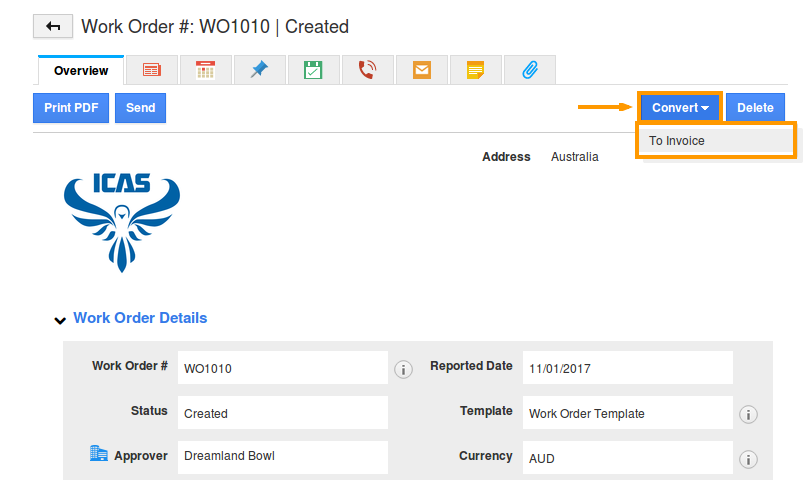 convert drop down