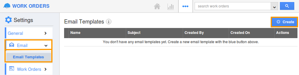 click on create button
