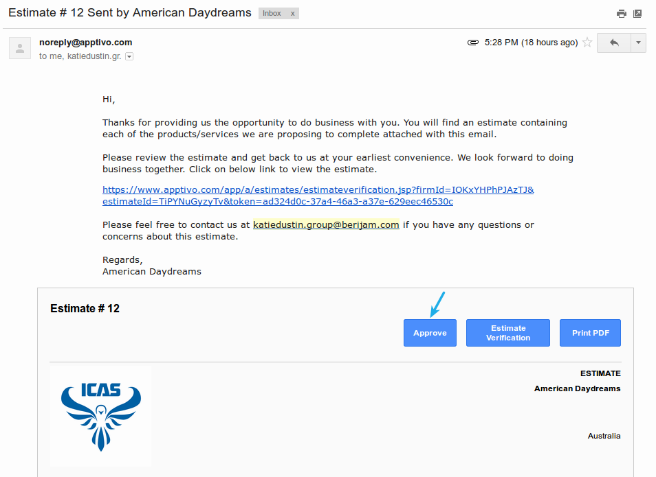 how do i get approval from a customer for my estimate apptivo faq how to do estimates
