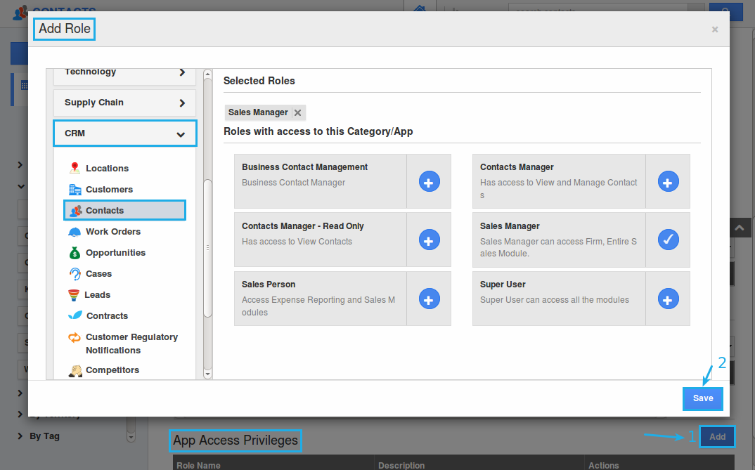 add roles to contacts