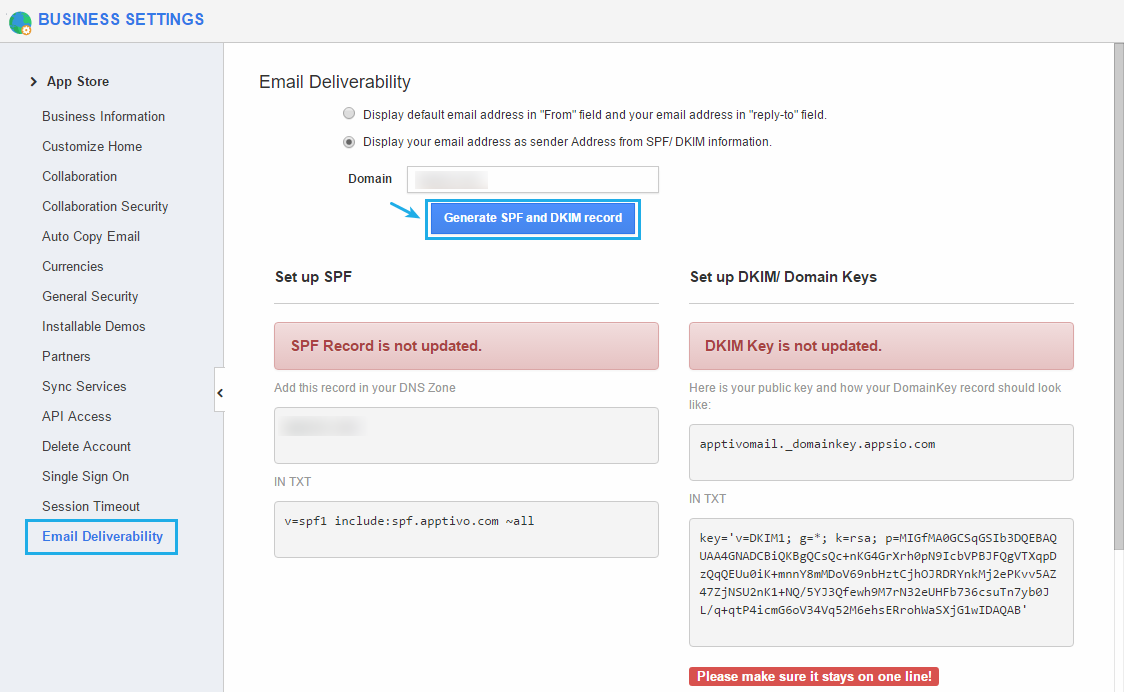 generate spf dkim record