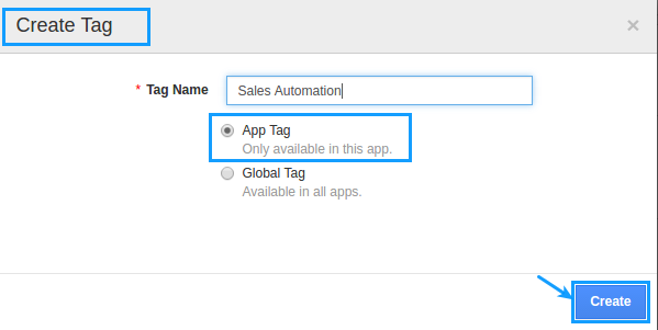 create tag