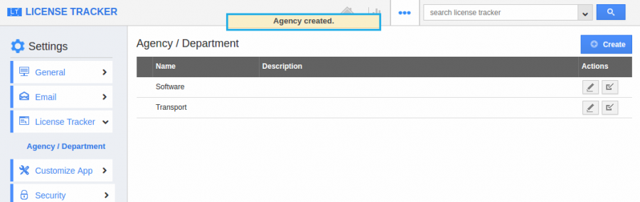 agency created