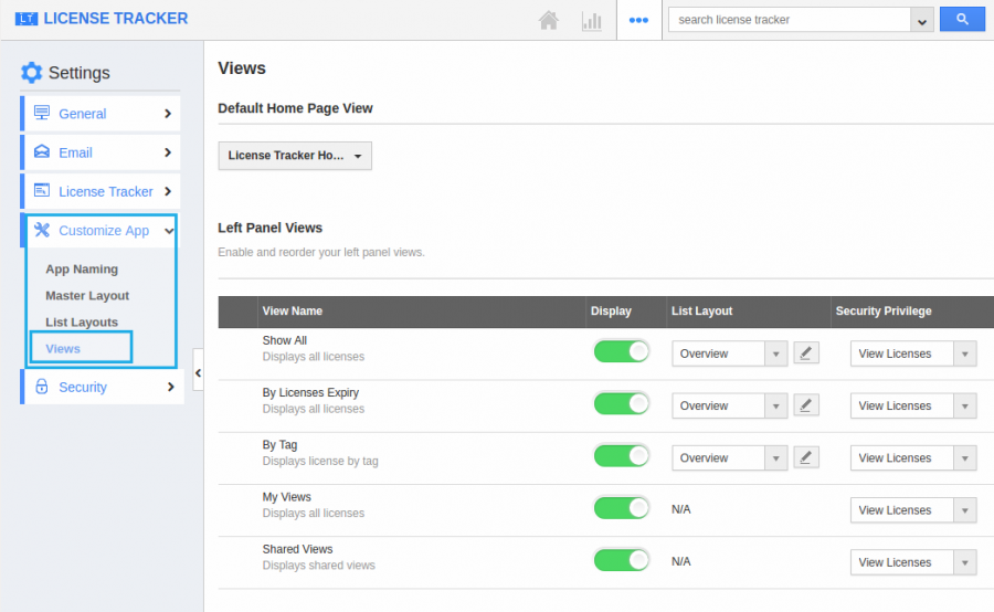 customize App