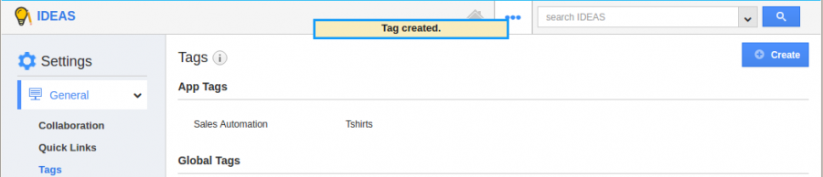 tag created