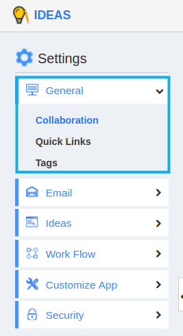 General settings