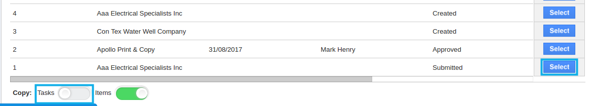 disable task toggle