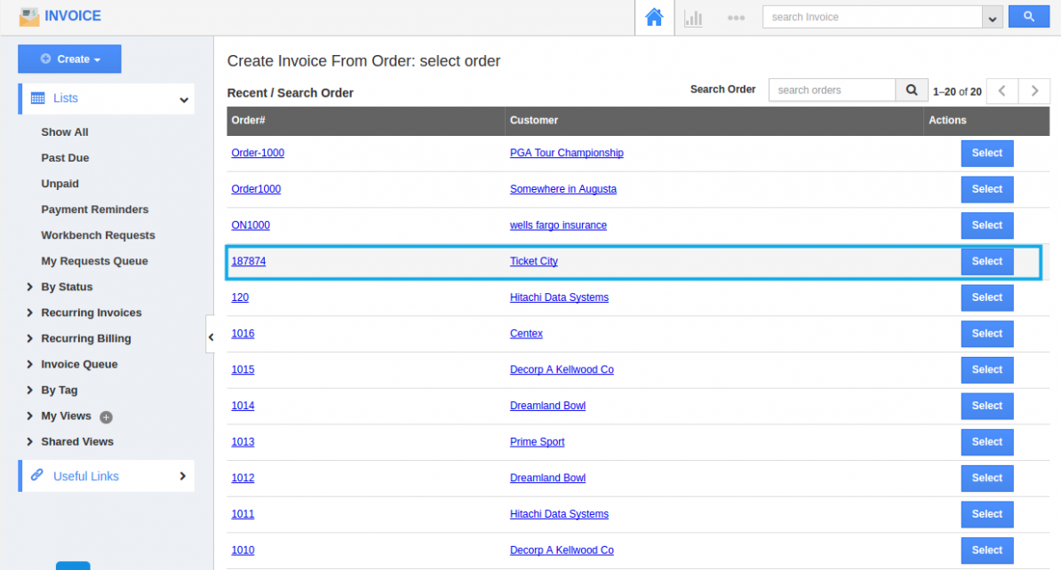 search order