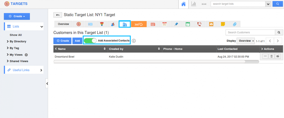 add associated contact