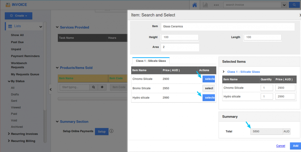 choices added choices added