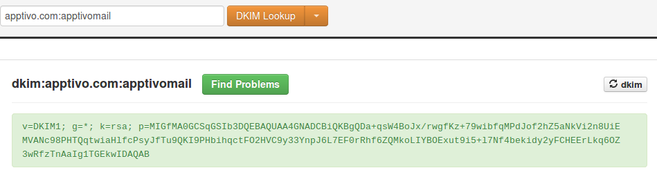 dkim updated correctly