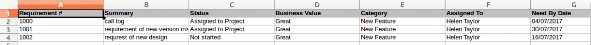 XLS reports