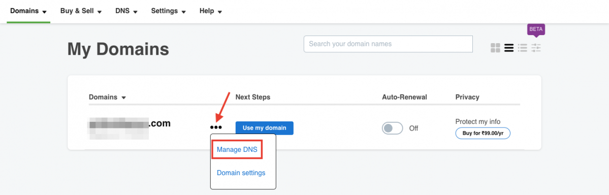 manage dns