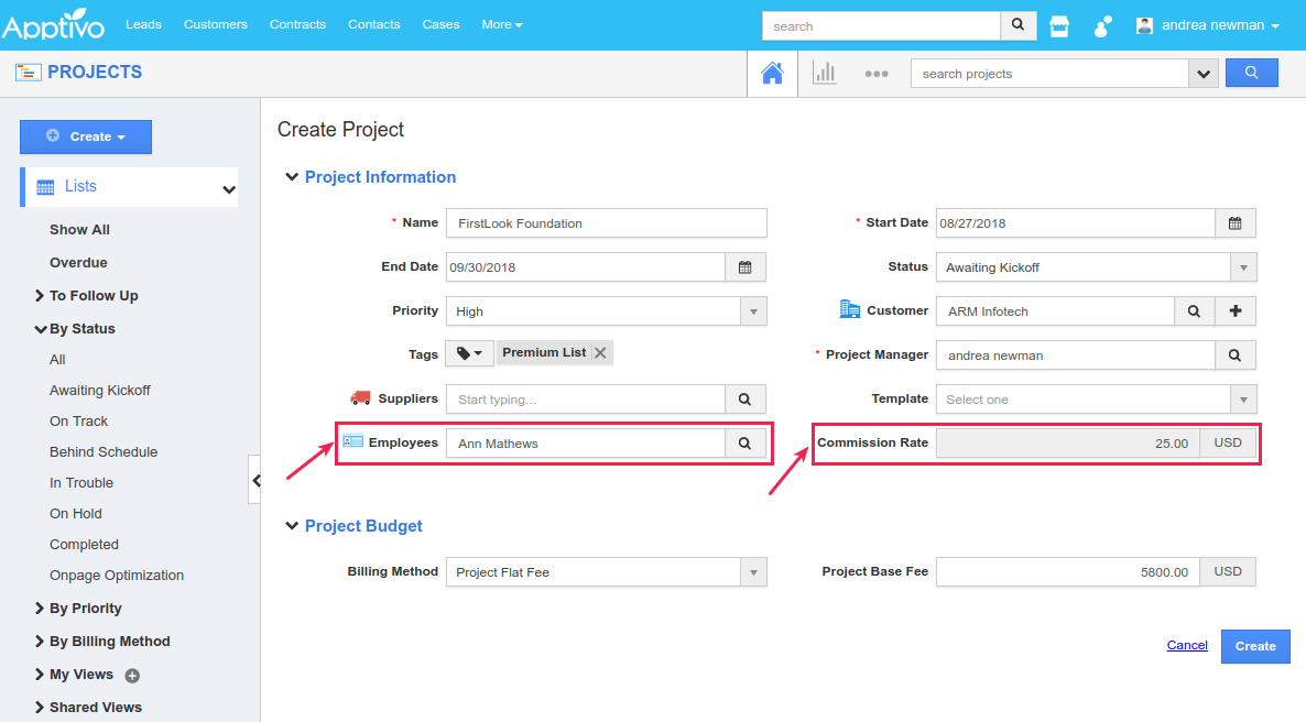 How do I add Reference App Fields to the Projects App?