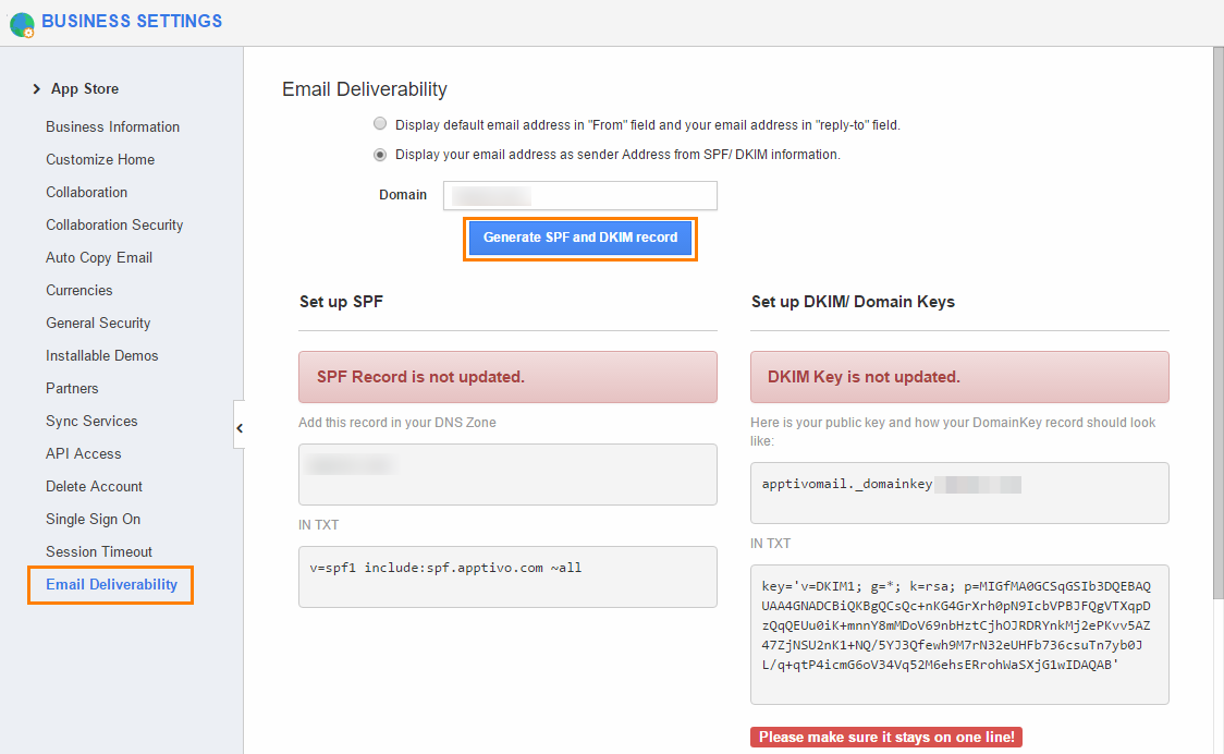 spf dkim not updated