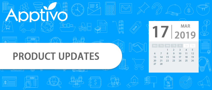 Product Updates as on March 17, 2019