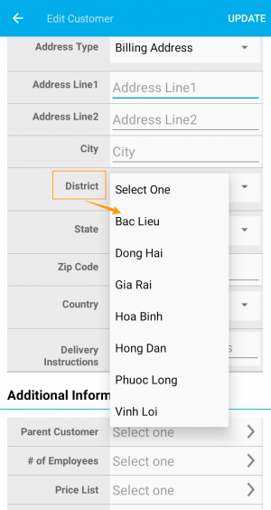 District Selection