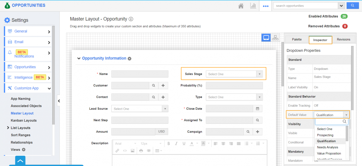 Default Sales Stage