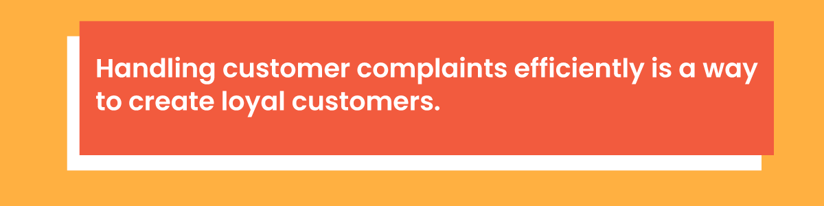 Handling Customer Complaints